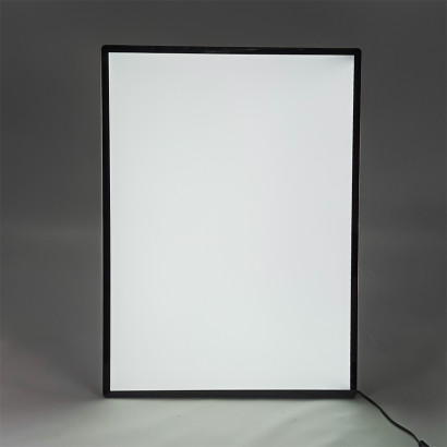 PANEL MENU SLIM BOX 1 CARA A3 CON PINES (312X427) COLOR NEGRO