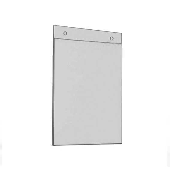 PORTA GRAFICA ACRILICO A5 (14.8*21 CMS) FORMATO MURO VERTICAL 1.5 MM + SET EMBELLECEDORES